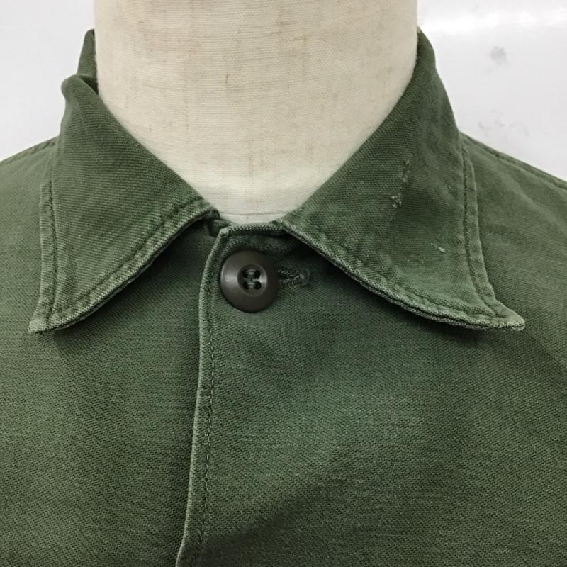古着 USED シャツ、ブラウス 長袖 ミリタリーシャツ ロゴ、文字 カーキ / カーキ /  メンズ USED 古着 中古 10123402