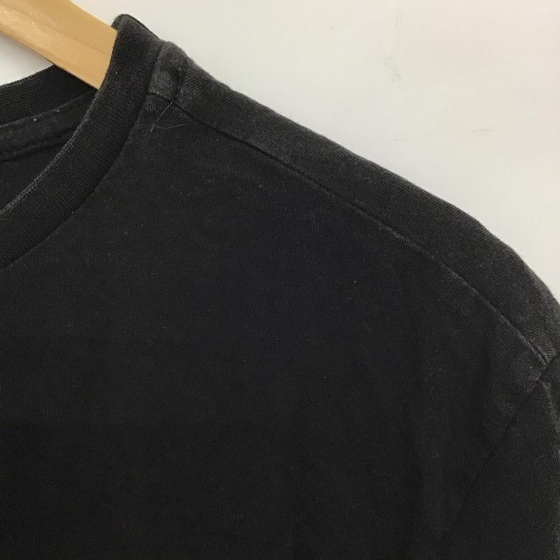 ザノースフェイス THE NORTH FACE Tシャツ 半袖 半袖カットソー プリントTシャツ クルーネックカットソー M ロゴ、文字 黒 / ブラック /  メンズ USED 古着 中古 10128763