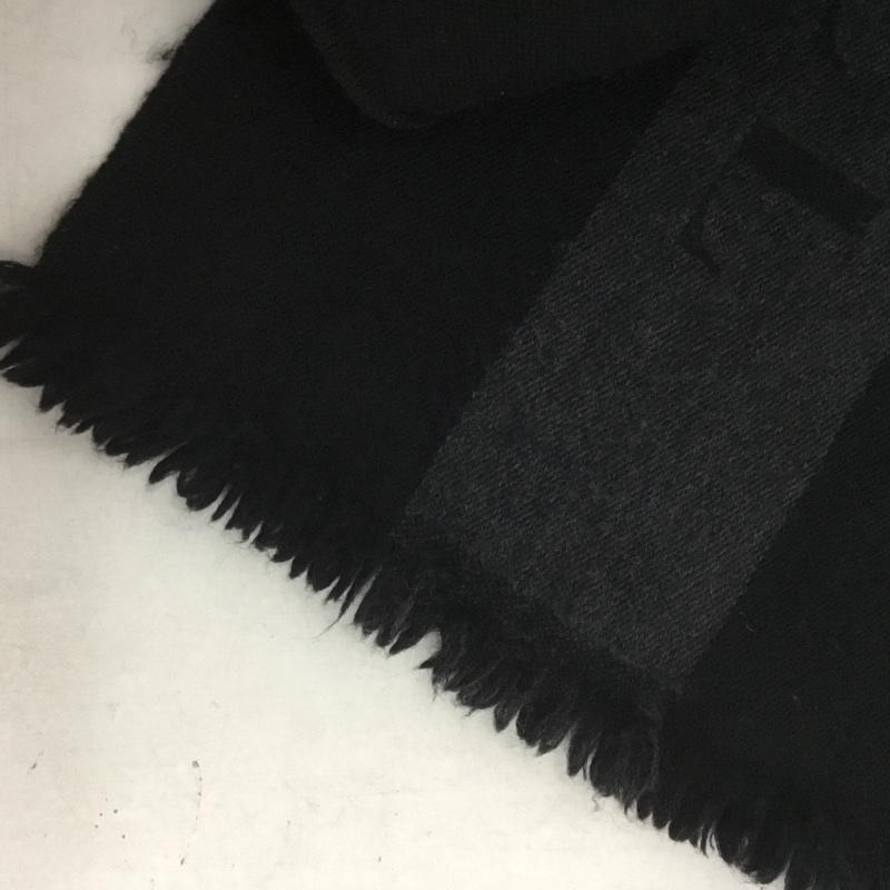 バーバリーブラックレーベル BURBERRY BLACK LABEL マフラー マフラー ロゴ、文字 黒 / ブラック /  メンズ USED 古着 中古 10138547