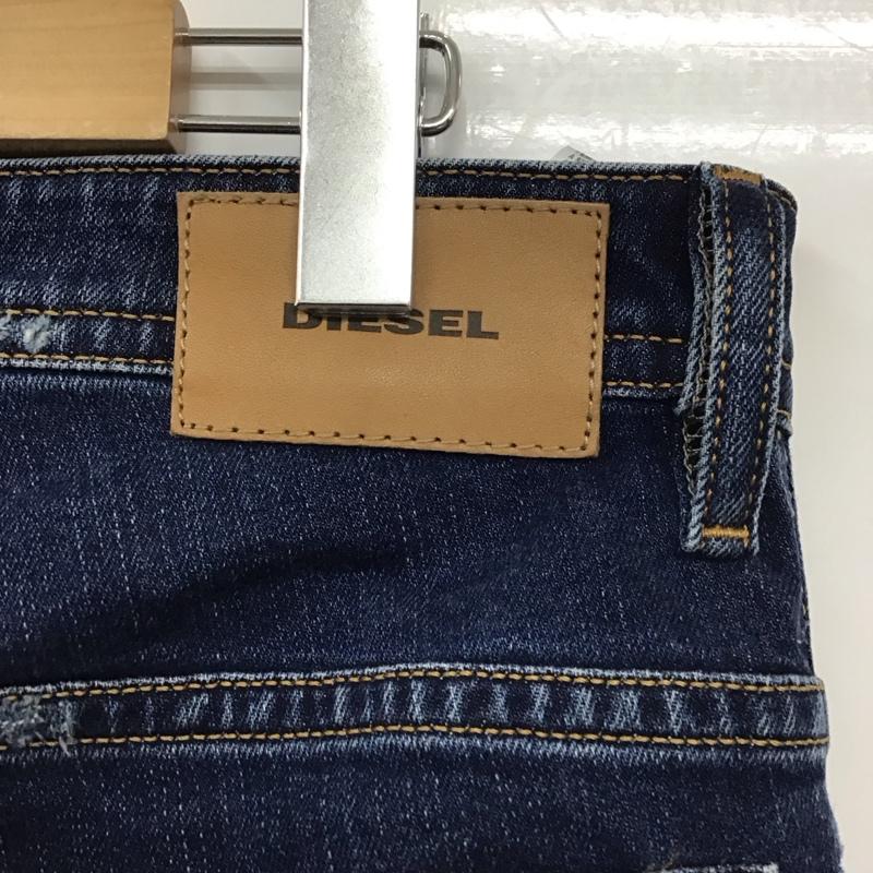 ディーゼル DIESEL パンツ デニム、ジーンズ デニムパンツ スリムパンツ ストレッチパンツ ジーンズ 31インチ ダメージ加工 インディゴ / インディゴ /  メンズ USED 古着 中古 10118241