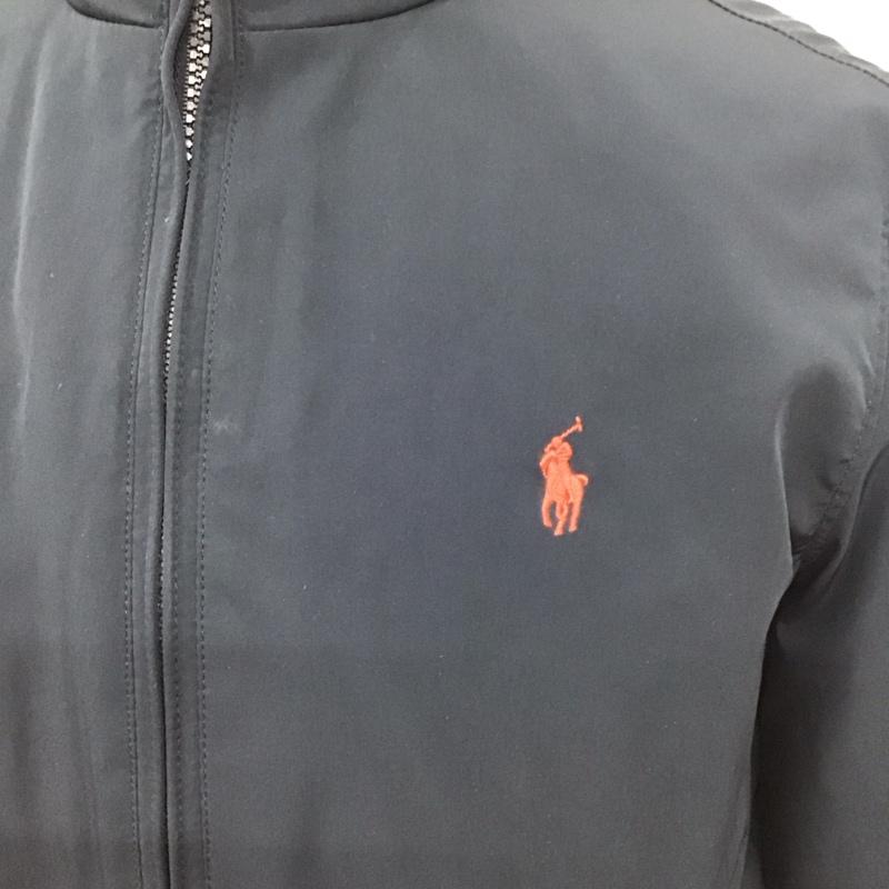 ポロラルフローレン POLO RALPH LAUREN ジャケット、上着 ジャンパー、ブルゾン ジップアップジャケット ジャンパー ジャケット カジュアルジャケット アウター S ロゴ、文字 紺 / ネイビー /  メンズ USED 古着 中古 10121029