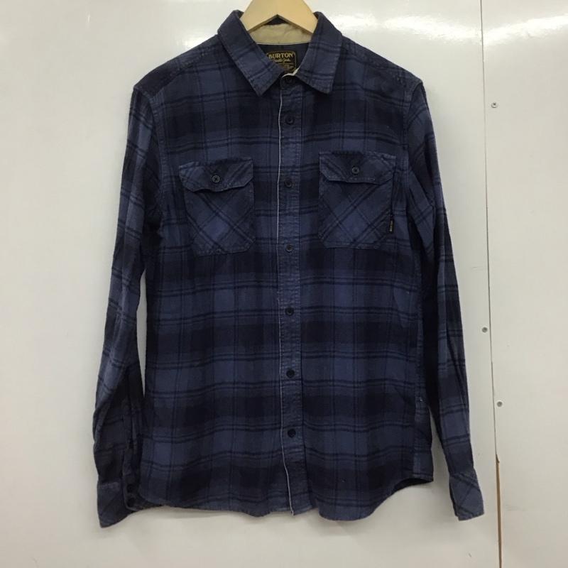バートン BURTON シャツ、ブラウス 長袖 長袖シャツ チェックシャツ カラーシャツ M チェック 青 / ブルー /  メンズ USED 古着 中古 10145312