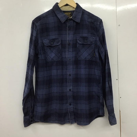 バートン BURTON シャツ、ブラウス 長袖 長袖シャツ チェックシャツ カラーシャツ M チェック 青 / ブルー /  メンズ USED 古着 中古 10145312