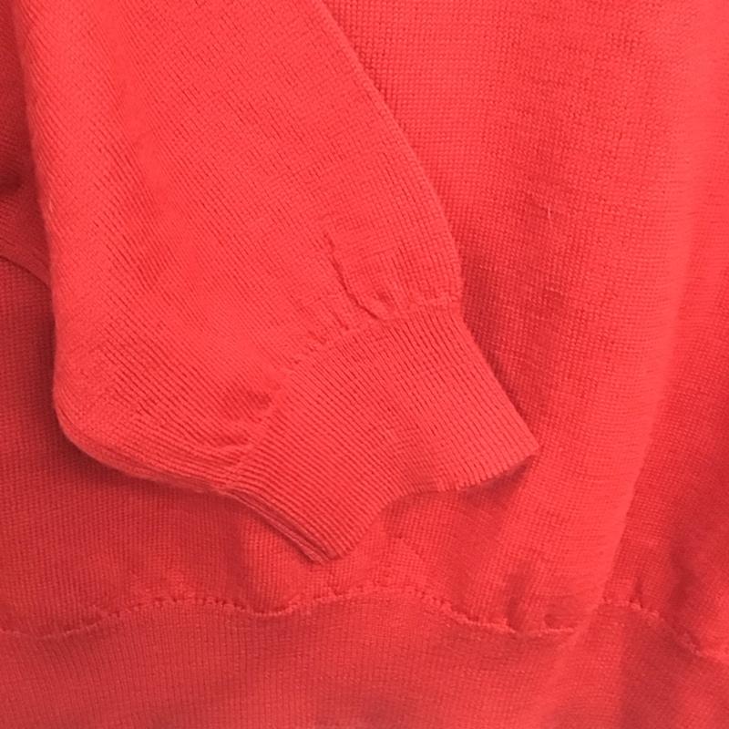 マーガレットハウエル MARGARET HOWELL ニット、セーター 長袖 長袖ニットカットソー タートルネック セーター プリント 赤 / レッド / X 灰 / グレー /  メンズ USED 古着 中古 10140286