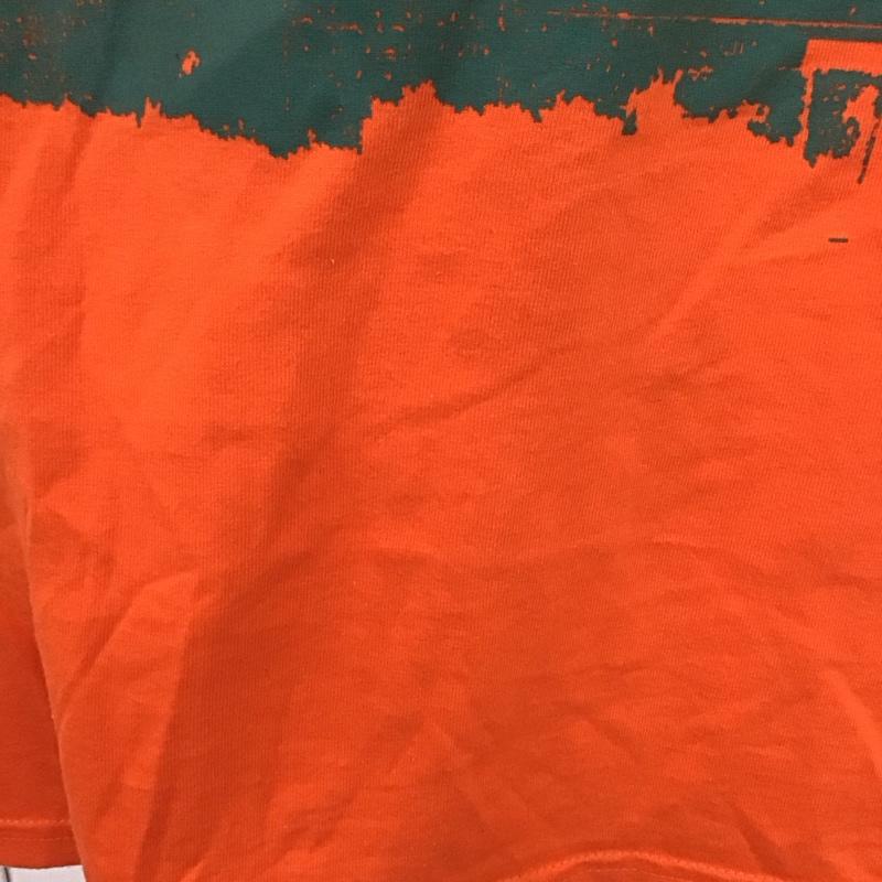 古着 USED Tシャツ 半袖 半袖カットソー プリントTシャツ クルーネックカットソー L プリント 橙 / オレンジ /  メンズ USED 古着 中古 10127425