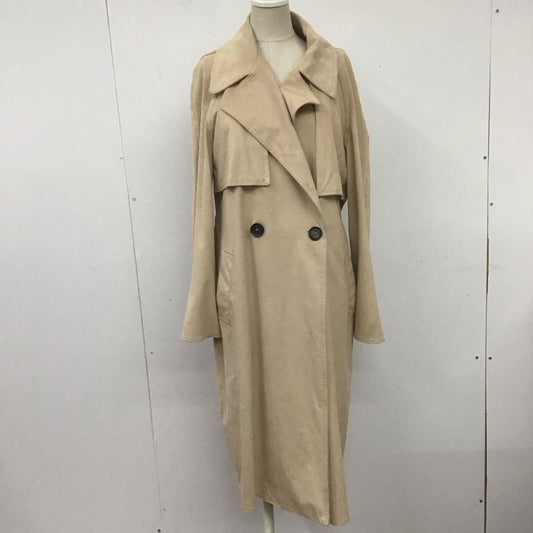 ザラ ZARA コート トレンチコート 6318 029 710 フェイクスウェード S 無地 ベージュ / ベージュ /  レディース USED 古着 中古 10108584
