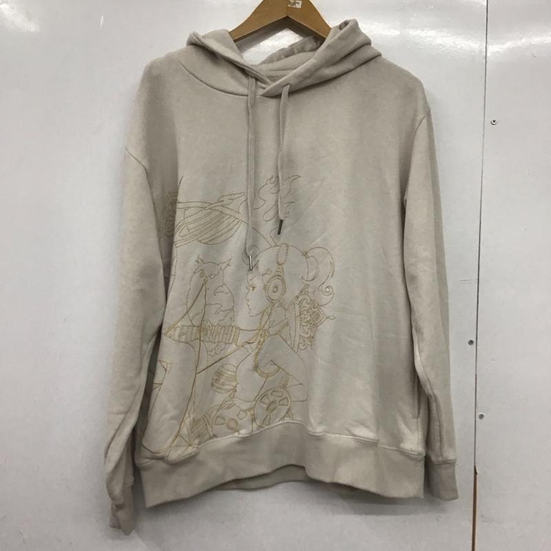 グラニフ graniph パーカー 長袖 長袖パーカー プルオーバーパーカー スウェット XL 刺繍 グレージュ / グレージュ /  メンズ USED 古着 中古 10148964