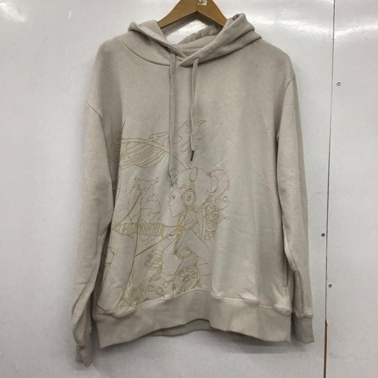 グラニフ graniph パーカー 長袖 長袖パーカー プルオーバーパーカー スウェット XL 刺繍 グレージュ / グレージュ /  メンズ USED 古着 中古 10148964