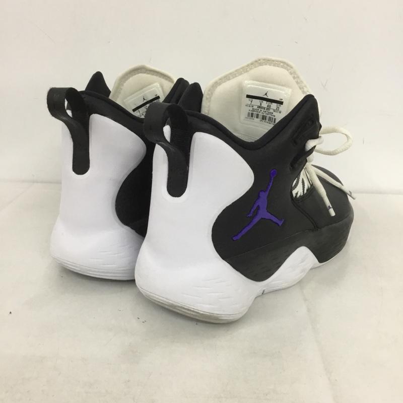 ナイキ NIKE スニーカー スニーカー AR0038-051 JORDAN SUPER FLY MVP PF 25cm 25.0cm ワンポイント 白 / ホワイト / X 黒 / ブラック / X 紫 / パープル /  レディース USED 古着 中古 10140034