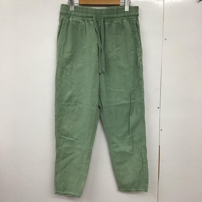 ザラ ZARA パンツ ワークパンツ、ペインターパンツ ワークパンツ ワイドパンツ カジュアルパンツ L 無地 緑 / グリーン /  メンズ USED 古着 中古 10149580