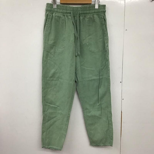 ザラ ZARA パンツ ワークパンツ、ペインターパンツ ワークパンツ ワイドパンツ カジュアルパンツ L 無地 緑 / グリーン /  メンズ USED 古着 中古 10149580