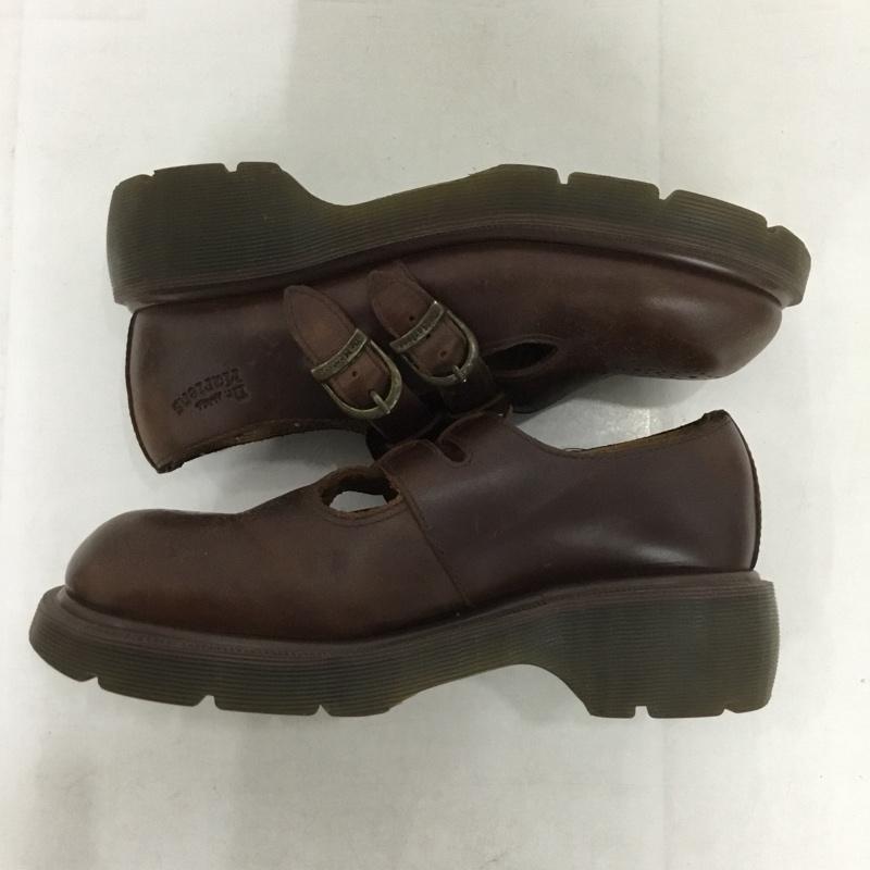 ドクターマーチン Dr.Martens 革靴 革靴 8065 メリージェーン 6 レザー ロゴ、文字 茶 / ブラウン /  レディース USED 古着 中古 10141924