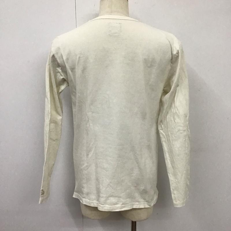 ザノースフェイス THE NORTH FACE Tシャツ 長袖 NT81732 PIGMENT DYE TEE ロンT L ロゴ、文字 アイボリー / アイボリー /  メンズ USED 古着 中古 10115598