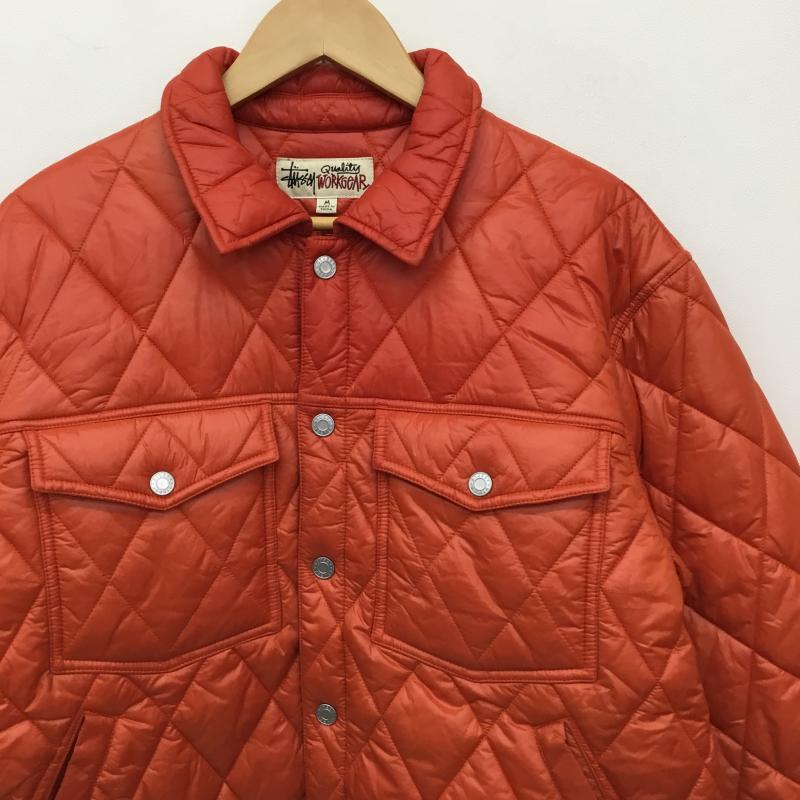 ステューシー STUSSY ジャケット、上着 ジャケット、ブレザー RANCH JACKET QUILTED NYLON M 無地 橙 / オレンジ /  メンズ USED 古着 中古 10138379