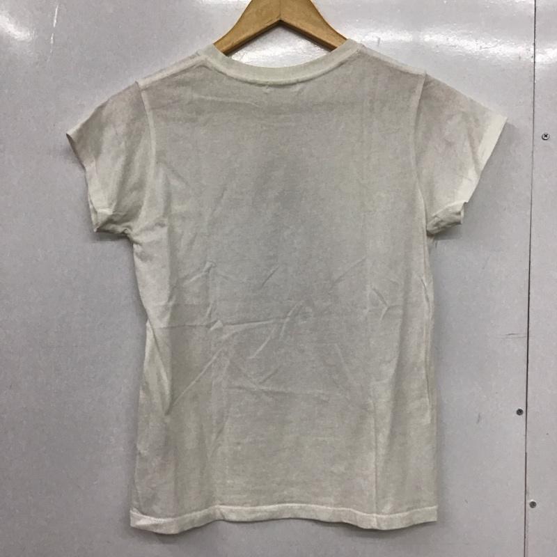 ローリーズファーム LOWRYS FARM Tシャツ 半袖 FREE ロゴ、文字 X プリント 白 / ホワイト /  レディース USED 古着 中古 10150173