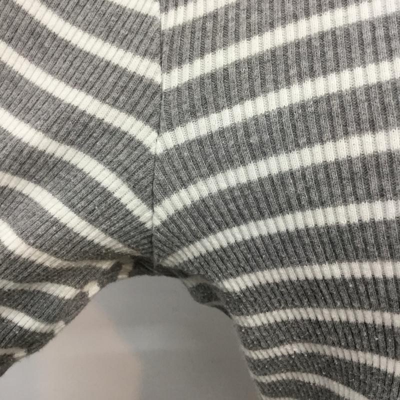 エル ELLE カットソー 長袖 ボーダー 40 ボーダー柄 灰 / グレー /  レディース USED 古着 中古 10044125