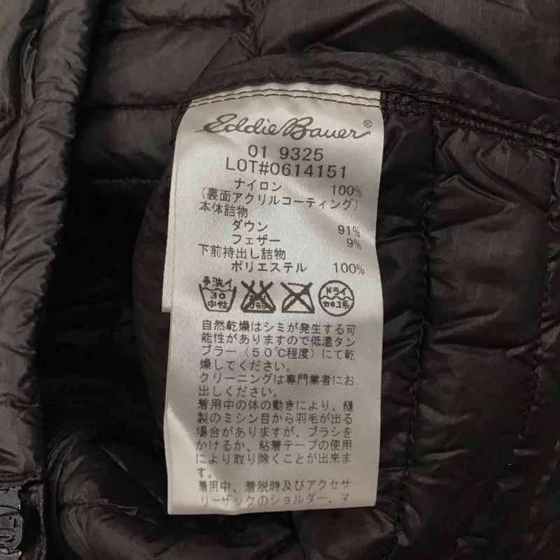 エディーバウアー Eddie Bauer ジャケット、上着 ジャンパー、ブルゾン ジップアップジャケット ジャンパー ジャケット ダウンジャケット アウター M ロゴ、文字 黒 / ブラック /  メンズ USED 古着 中古 10110764