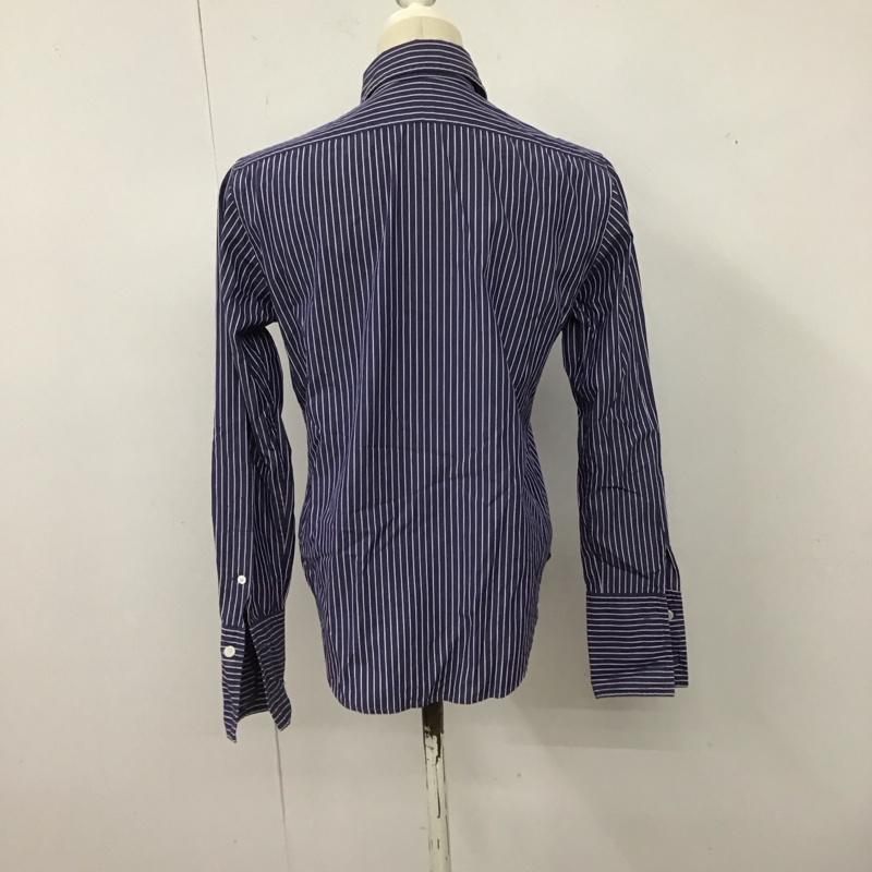 ラルフローレン RALPHLAUREN シャツ、ブラウス 長袖 長袖シャツ ストライプシャツ カラーシャツ ストライプ 紺 / ネイビー /  レディース USED 古着 中古 10125250