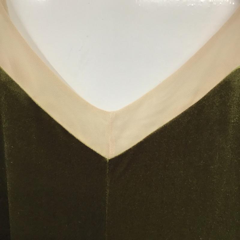 ザラ ZARA ワンピース ロングスカート S 無地 カーキ / カーキ /  レディース USED 古着 中古 10130369