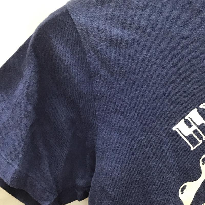 ヒステリック ミニ HYSTERIC MINI Tシャツ 半袖 140cm キッズ ヒスミニ 140cm ロゴ、文字 紺 / ネイビー /  ガールズ USED 古着 中古 10116922