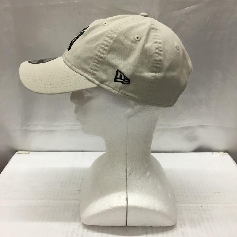 ニューエラ NEW ERA 帽子 キャップ NY ニューヨーク ヤンキース 9TWENTY ロゴ、文字 ベージュ / ベージュ /  メンズ USED 古着 中古 10109744