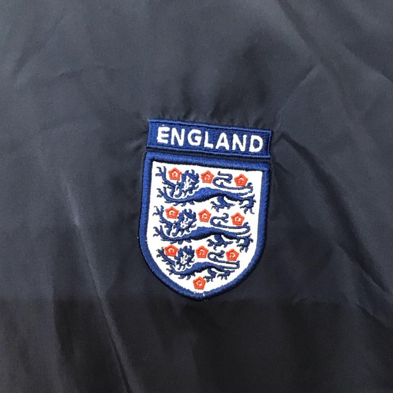 アンブロ UMBRO カットソー 長袖 長袖カットソー Vネックカットソー ロングスリーブカットソー 90s L ロゴ、文字 紺 / ネイビー /  メンズ USED 古着 中古 10120624