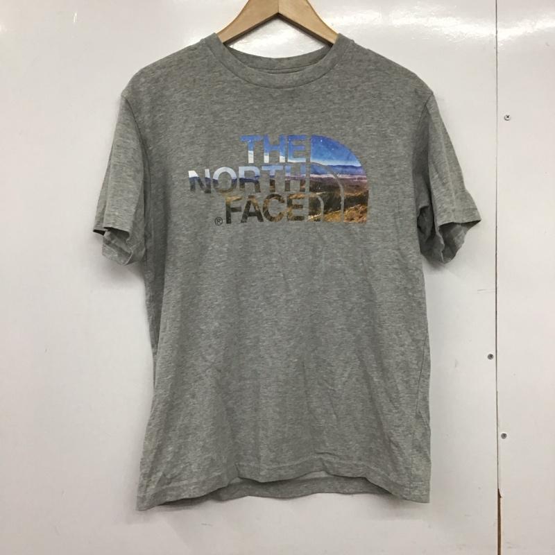 ザノースフェイス THE NORTH FACE Tシャツ 半袖 nt31931a プリントTシャツ 半袖カットソー M プリント 灰 / グレー /  メンズ USED 古着 中古 10147358