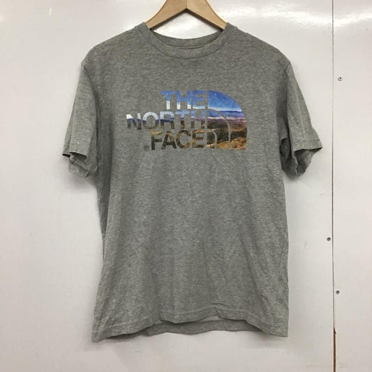 ザノースフェイス THE NORTH FACE Tシャツ 半袖 nt31931a プリントTシャツ 半袖カットソー M プリント 灰 / グレー /  メンズ USED 古着 中古 10147358
