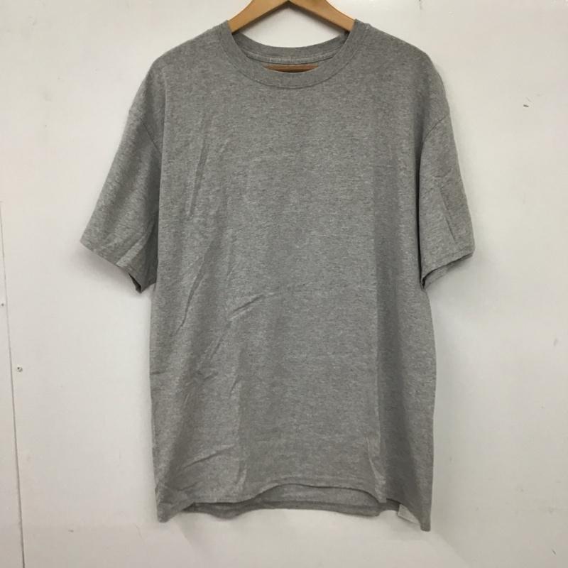 チャンピオン Champion Tシャツ 半袖 半袖カットソー プリントTシャツ クルーネックカットソー L 無地 灰 / グレー /  メンズ USED 古着 中古 10135979