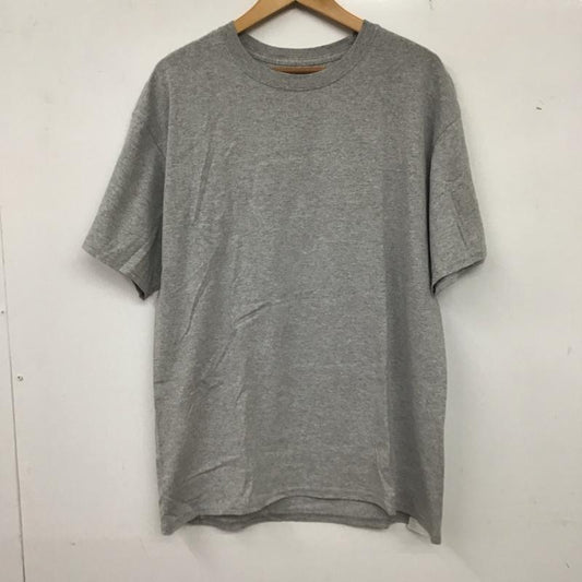 チャンピオン Champion Tシャツ 半袖 半袖カットソー プリントTシャツ クルーネックカットソー L 無地 灰 / グレー /  メンズ USED 古着 中古 10135979