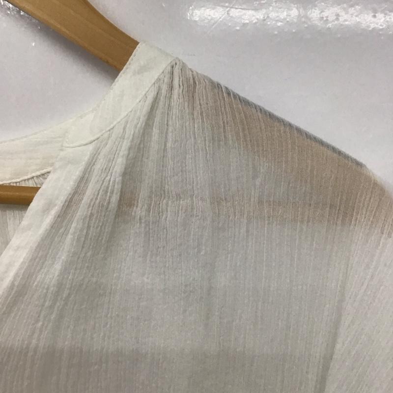 ローリーズファーム LOWRYS FARM シャツ、ブラウス 長袖 lf621112ad ヨウリュウドロストチュニック ブラウス FREE 無地 白 / ホワイト /  レディース USED 古着 中古 10142694