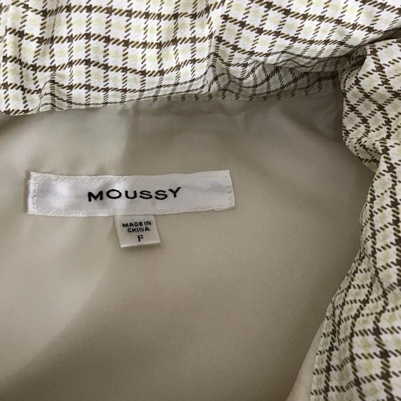 マウジー MOUSSY ベスト ベスト 010FAH30-5230 PADDEDベスト 中綿 FREE チェック 茶 / ブラウン / X ベージュ / ベージュ / X オフホワイト / オフホワイト /  レディース USED 古着 中古 10107937