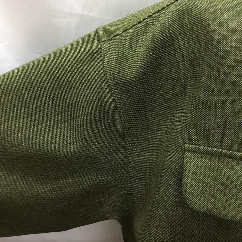 エフエイティー FAT シャツ、ブラウス 半袖 F32010-SH17-AB 半袖シャツ カラーシャツ 半袖カットソー 無地 緑 / グリーン /  メンズ USED 古着 中古 10120262