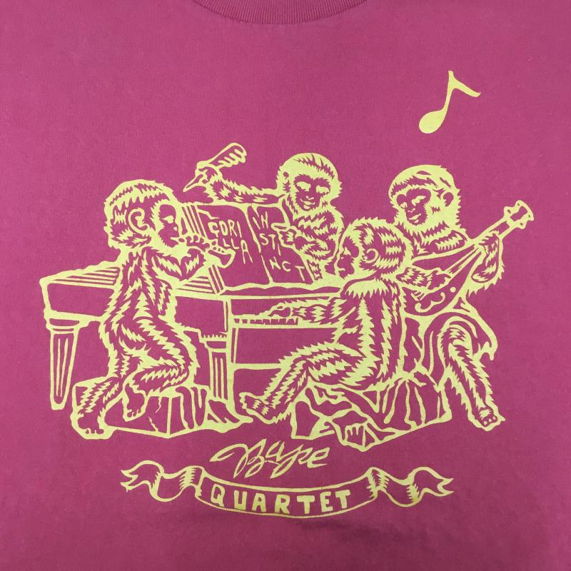 アベイシングエイプ A BATHING APE Tシャツ 半袖 XL プリント 赤 / レッド / X 黄 / イエロー /  メンズ USED 古着 中古 10128857