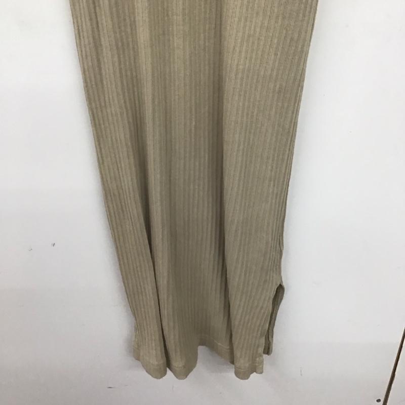 フリーズマート FREE S MART ワンピース ロングスカート ノースリーブニットワンピース タイトワンピース FREE 無地 ベージュ / ベージュ /  レディース USED 古着 中古 10142068