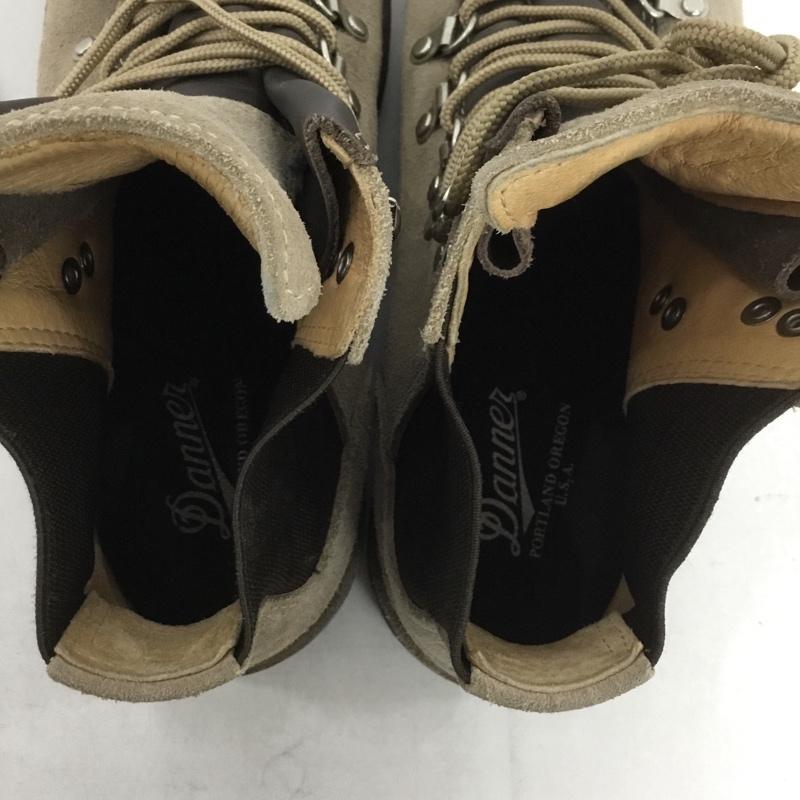 ダナー Danner アウトドアシューズ アウトドアシューズ D217610 VERTIGO LIGHT マウンテンブーツ 8 ロゴ、文字 ベージュ / ベージュ / X 茶 / ブラウン /  メンズ USED 古着 中古 10140165