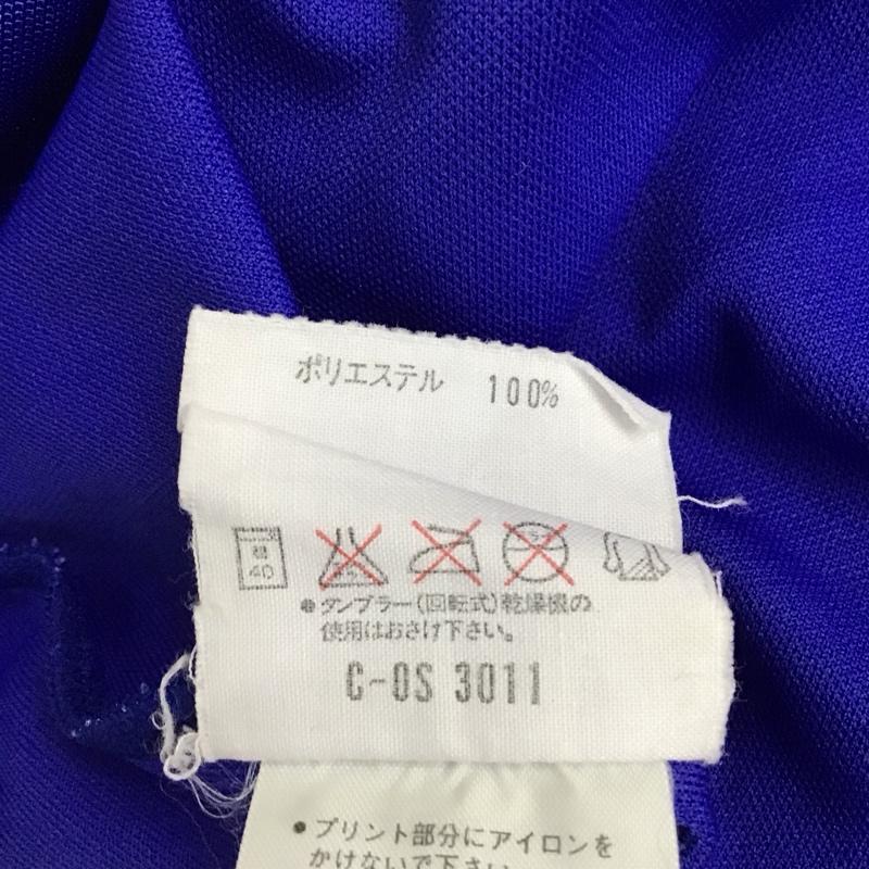 アディダス adidas Tシャツ 半袖 プリント X ロゴ、文字 青 / ブルー /  メンズ USED 古着 中古 10128481