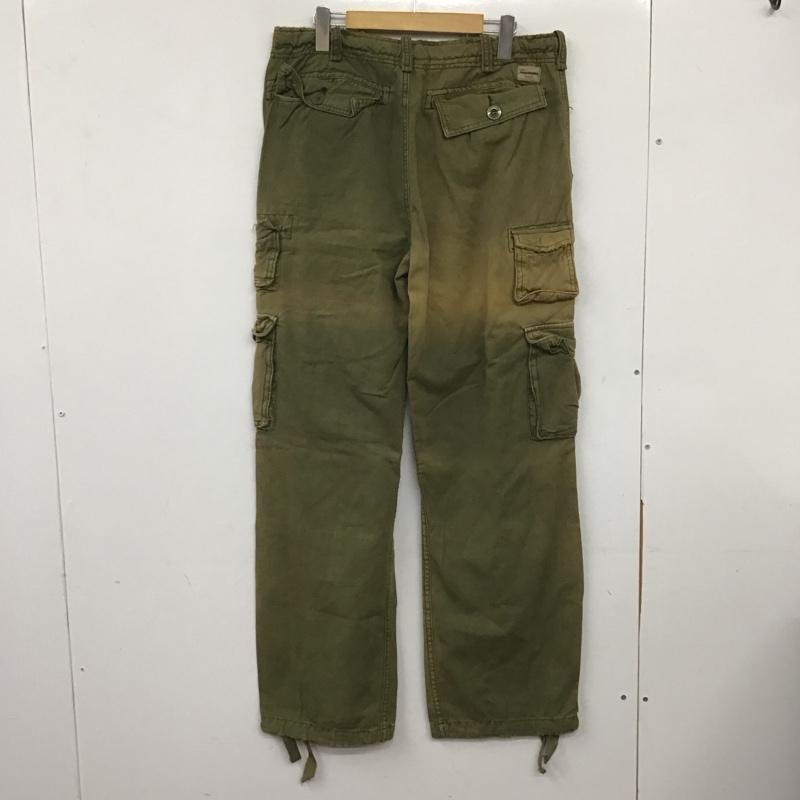 アバクロンビーアンドフィッチ ABERCROMBIE&FITCH パンツ ワークパンツ、ペインターパンツ ワイドパンツ カジュアルパンツ ワークパンツ カーゴパンツ 32インチ ダメージ加工 カーキ / カーキ /  メンズ USED 古着 中古 10139183