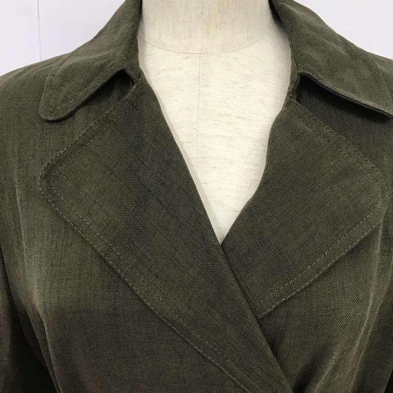 ザラ ZARA ジャケット、上着 ジャケット、ブレザー ロングジャケット アウター ロングコート XS 無地 カーキ / カーキ /  レディース USED 古着 中古 10126133