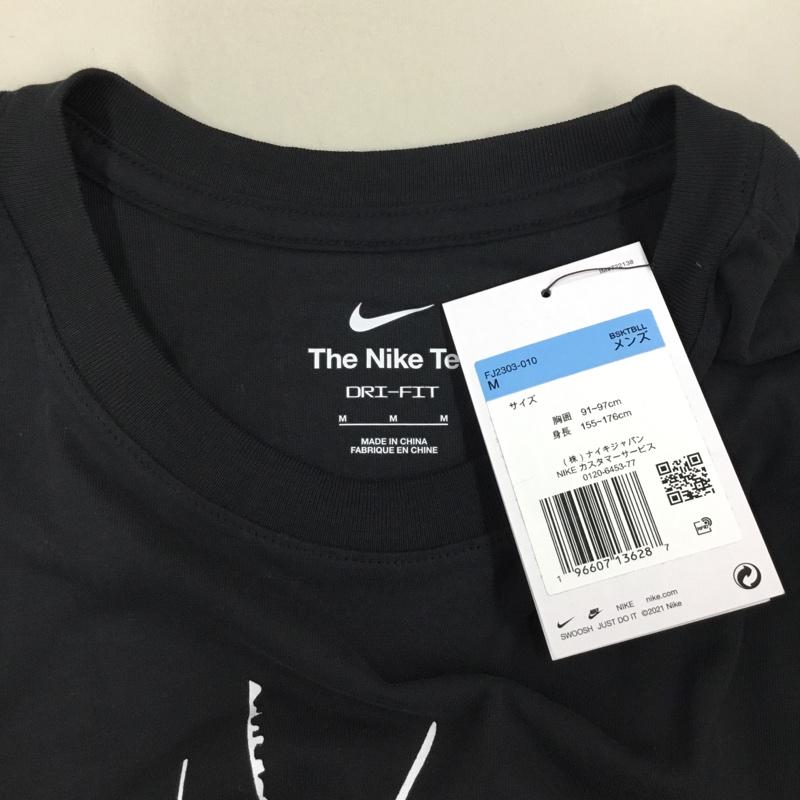 ナイキ NIKE Tシャツ 半袖 FJ2303-010 ドライフィット タグ付き M ロゴ、文字 黒 / ブラック /  メンズ USED 古着 中古 10115691