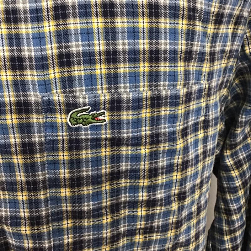 ラコステ LACOSTE シャツ、ブラウス 長袖 長袖シャツ カラーシャツ ポケットシャツ 長袖カットソー チェックシャツ 42 チェック マルチカラー / マルチカラー /  メンズ USED 古着 中古 10123939
