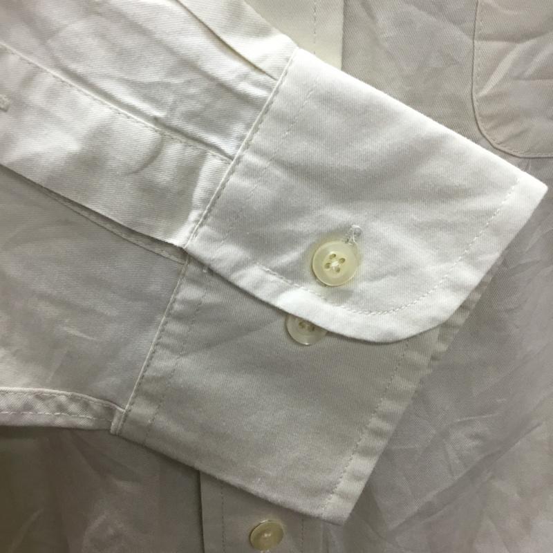 チャップス CHAPS シャツ、ブラウス 長袖 ボタンダウン M 無地 アイボリー / アイボリー /  メンズ USED 古着 中古 10116089