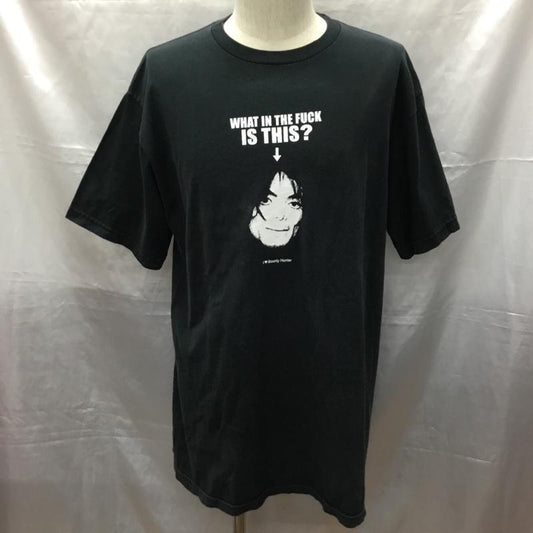 古着 USED Tシャツ 半袖 半袖カットソー プリントTシャツ クルーネックカットソー L プリント 黒 / ブラック /  メンズ USED 古着 中古 10114164