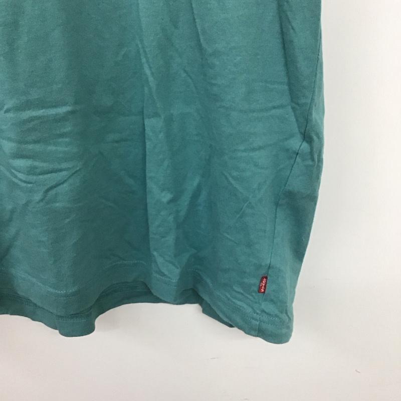 リーバイス Levi s Tシャツ 半袖 半袖カットソー プリントTシャツ クルーネックカットソー S ロゴ、文字 青 / ブルー /  メンズ USED 古着 中古 10140119