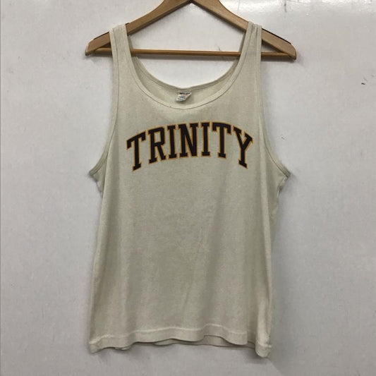 チャンピオン Champion タンクトップ タンクトップ タンクトップ ノースリーブカットソー クルーネック 80s ヴィンテージ 古着 L ロゴ、文字 白 / ホワイト /  メンズ USED 古着 中古 10136239