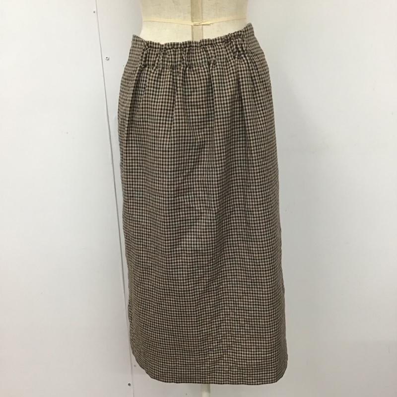 アーバンリサーチ URBAN RESEARCH スカート ロングスカート WH86-25N027 巻きスカート ラップスカート FREE チェック ベージュ / ベージュ / X 黒 / ブラック / X 茶 / ブラウン / X 緑 / グリーン /  レディース USED 古着 中古 10112645