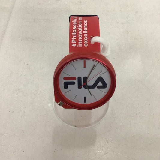 フィラ FILA 腕時計 アナログ（クォーツ式） 38-199 ロゴ、文字 赤 / レッド /  レディース USED 古着 中古 10134117