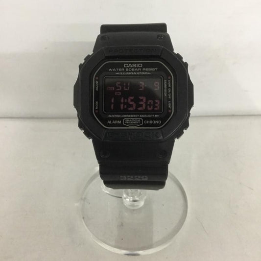 ジーショック G-SHOCK 腕時計 デジタル DW-5600MS マットブラック ロゴ、文字 黒 / ブラック /  メンズ USED 古着 中古 10127014