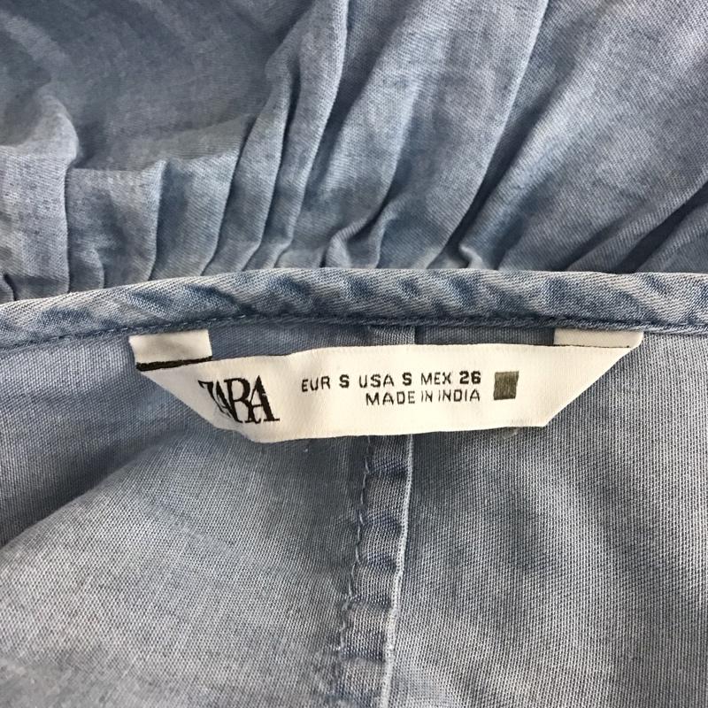 ザラ ZARA ワンピース ロングスカート S 無地 水色 / ライトブルー /  レディース USED 古着 中古 10107218