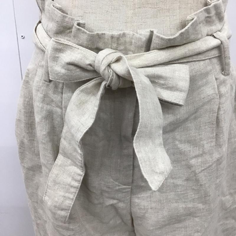 ザラ ZARA ボトムス ボトムス ワイドパンツ S 無地 アイボリー / アイボリー /  レディース USED 古着 中古 10112230